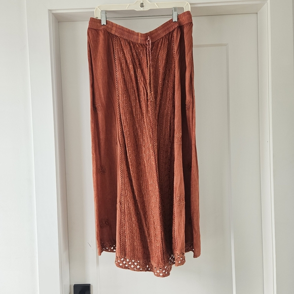 Vintage Papa Rayon Boho Skirt - S/M - Picture 2 of 6